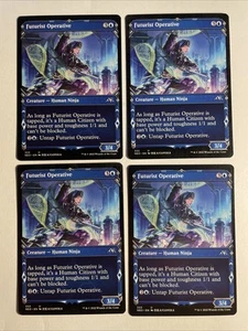 4x Mtg Kamigawa Neon Dynasty Futurist Operative Showcase NM Magic The Gathering - Bild 1 von 2