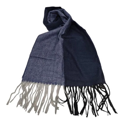Sciarpa Uomo Ragazzo Lumberjack Coprispalle Pashmina Calda Con Frange 170x34 - Immagine 1 di 4
