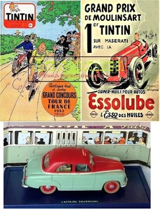 Tintin voiture Atlas No 21 - Taxi Simca - L'affaire  + Kdo 1 affiche au choix - Imagen 1 de 24