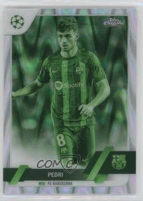2022-23 Chrome UEFA Club Competitions Night Vision RayWave Refractor /225 Pedri - Image 1 of 2