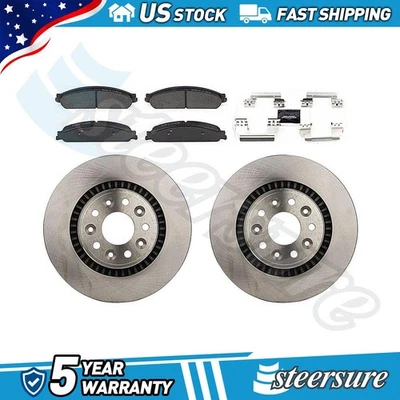 Front Disc Brake Rotors Brake Pads Kit for 2005-2007 Ford Five Hundred - Image 1 of 4