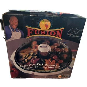 Parrilla interior George Foreman GR70WHT Fusion Salton blanca NUEVA DESCATALOGADA NUEVA - Imagen 1 de 5