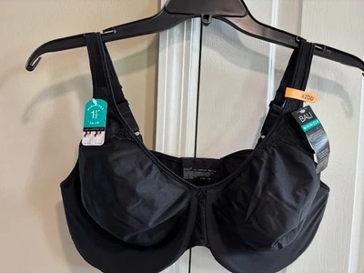 Sujetador minimizador con aros 42DD negro Bali Passion For Comfort 3385 Foto 1 de 4