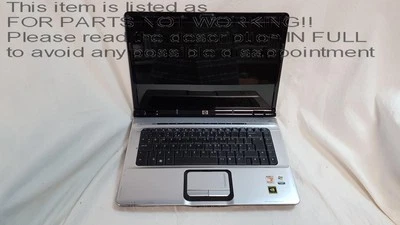 PER RICAMBI! HP pavilion dv6000 15,4" computer portatile SPECIFICHE COMPLETE SCONOSCIUTE - Immagine 1 di 4