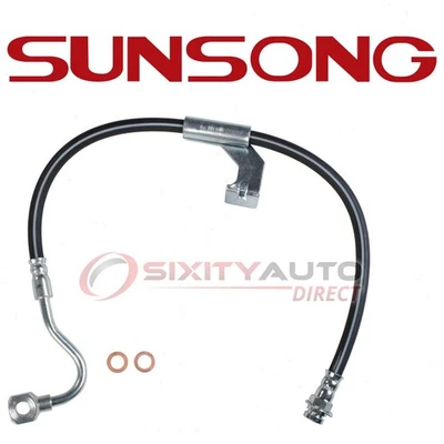 Sunsong Front Right Brake Hydraulic Hose for 1983-1996 GMC G3500 - Hoses cp - Image 1 of 4