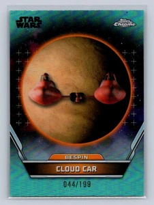 2024 Topps Chrome Star Wars Hyperspace #7 Cloud Car Bespin Aqua Refractor /199 - Picture 1 of 2