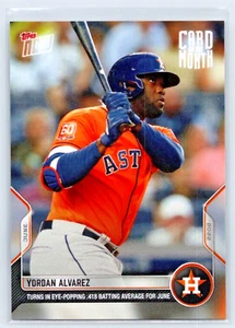 2022 Topps Now, Card of the Month, Yordan Alvarez #J-JUNE. HOT - Picture 1 of 2