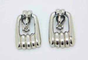 AlphaTJ Vintage silberfarbene Türklopfer Ohrclips   - Bild 1 von 5