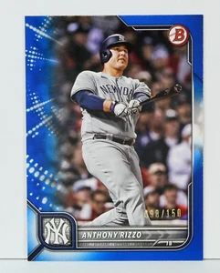 2022 Bowman Anthony Rizzo Blue /150 #76 Yankees - Picture 1 of 2