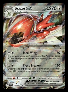 Scizor ex 111/162 Fuerzas Temporales Doble Raro Holo Pokémon JCC Casi Nuevo/M Envío Rápido - Imagen 1 de 2
