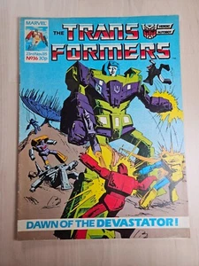 Transformers Issue 36 UK Edition November 1985 Marvel Comics Sleeved Devastator - Picture 1 of 10