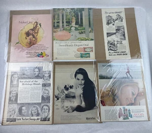 Lot of 9 Soap and Shampoo Vintage Collectible Ads Royal Velvet Resinol Soap - Picture 1 of 4