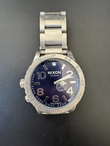 Nixon 51-30 Blue Tide Dial Stainless Steel Men's Watch A0571258 - Picture 1 of 5