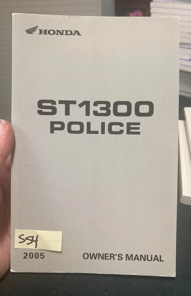 OEM HONDA 2005 ST1300 POLICE OWNER'S MANUAL - Image 1 of 1