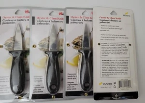 NIP Oyster & Clam Knife Culinary Elements Set Of 4 - Picture 1 of 2