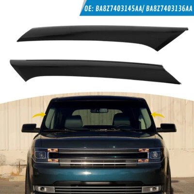 For Ford Flex 2009-2019 Windshield Outer Pillar LH + RH Trim Molding W/ Hardware - Imagem 1 de 4