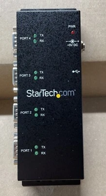 StarTech ICUSB2324I 4 Port USB to DB9 RS232 Serial Adapter Hub - Image 1 of 4