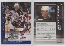 2001-02 ITG Be A Player Memorabilia Sapphire All-Star Fantasy /10 Brian Campbell