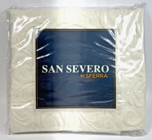 Sferra 1434 Hannah Ivory Boudoir Sham 12" x 16" Matelasse San Severo New - Picture 1 of 5