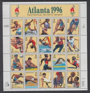 US #3068 Summer Olympic Games Atlanta 32c Complete Sheet of 20 Mint Never Hinged - Picture 1 of 1