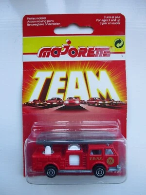 MAJORETTE MOVERS NEW YORK FIRE ENGINE FDNY - SERIE 200 No 207  SEALED IN PACKAGE - Image 1 of 2