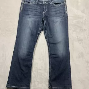 Buckle BKE Payton Womens Jeans Sz 31S Thick Stitching Embroidered Hip Seam Denim - Picture 1 of 14
