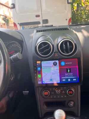 Stereo Touch Android Nissan Qashqai J10 Carplay Navigatore Comandi Volante Ver.B - Immagine 1 di 3