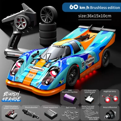 1:14 RC Car 60KM/H 2.4G 4WD Off-Road Racing Drift Cars Brushless Vehicle Toys - Image 1 of 4