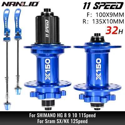 Buje de bicicleta MTB 6 patas 3 dientes 150 anillos rodamientos sellados buje 28 32 36 agujeros Foto 1 de 4