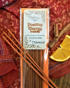 Positive Energy Wicca Incense Orange & Cinnamon 12 Pack Witchcraft Pagan - Picture 1 of 1