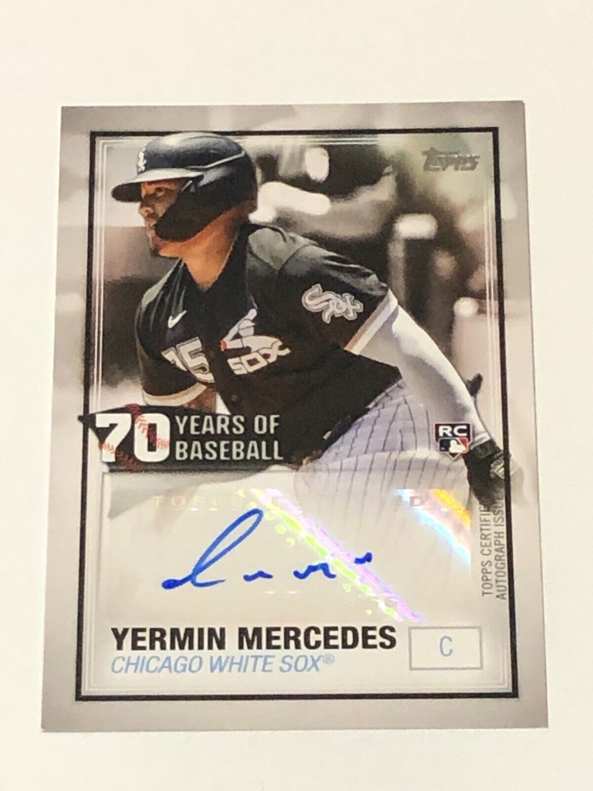 Yermin Mercedes 2021 Topps 70 Years of Baseball Autograph Rookie Card #70YAYM