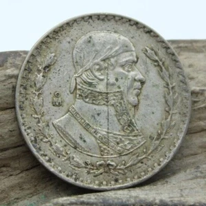 1963 UN Peso Mexico Silver Estados Unidos Mexicanos (K3M) - Picture 1 of 3