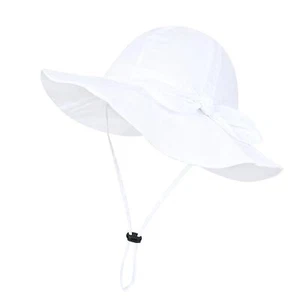 Toddler Breathable Sun Hat Foldable Cotton 50+ SPF Protective - Picture 1 of 2