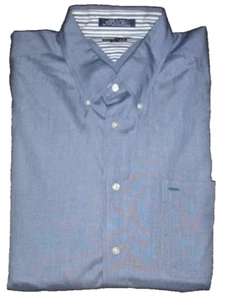 Camisa Tommy Hilfiger Para Hombre Manga Larga Azul Abotonada Talla XL - Imagen 1 de 5