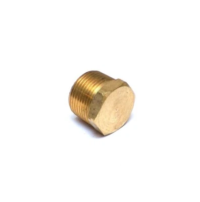 3/4" Male NPT MPT MIP Brass Hex Head Pipe Plug Fitting Cored Hollow body QTY 2. - Image 1 of 3