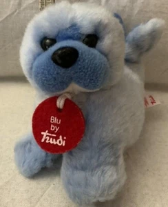 Trudi Seal Plush Toy Blue By Trudi 15Cm New With Tag - Picture 1 of 2