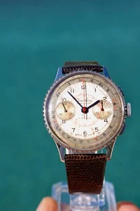 SUPERB 1945 VINTAGE PILOT BREITLING CHRONOMAT#769 CHRONOGRAPH SERVICED VENUS 175 - Picture 1 of 20