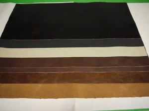 Leather panels 7 Pieces Mixed colors  10.25" x 24" - Picture 1 of 8