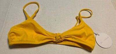 Traje de baño TORI PRAVER Davina Top - Top de bikini - Amarillo brillante - Talla S Foto 1 de 3