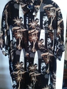 Ivy Crew Island Wear Men’s XXLarge Short Sleeve Surfer Palm Tree Hawaiian Shirt - Picture 1 of 10