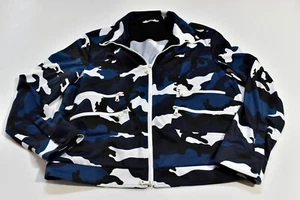 Valentino Men's Blue Camo Track Jacket - Made in Italy - Size 42 USA (52 EU) - Picture 1 of 2