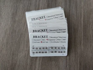 10 juegos de brackets de ortodoncia dental sin gancho ranura estándar Edgewise 022 - Imagen 1 de 9