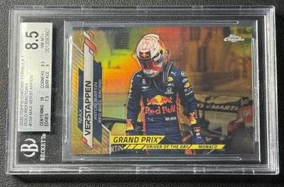 MAX VERSTAPPEN BGS 8.5 2020 TOPPS CHROME FORMULA 1 F1 #159 GOLD REFRACTOR 19/50 - Image 1 of 2
