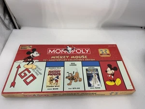 Mickey Mouse 75th Anniversary Collectors Edition Monopoly Game 2004 Complete! - Picture 1 of 6