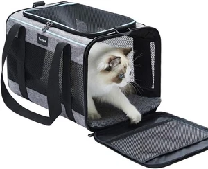 Vceoa 17,5x11x11 Zoll Katze, Hundetrage für Haustiere bis 16 Pfund, weiche Seite Katze - Bild 1 von 5