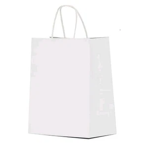 Kraft Paper Bags with Handles Party Shopping Gift Bags Bulk Brown White Black - Picture 1 of 6