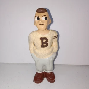 Vintage 50er Bud Plone Jest Art Originals Chalkware College Figur beflocktes Shirt - Bild 1 von 13