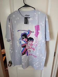 New YuYu Hakusho Ghost Files Yusuke and Hiei Splatter Dye T-Shirt Size XL NWT - Picture 1 of 9