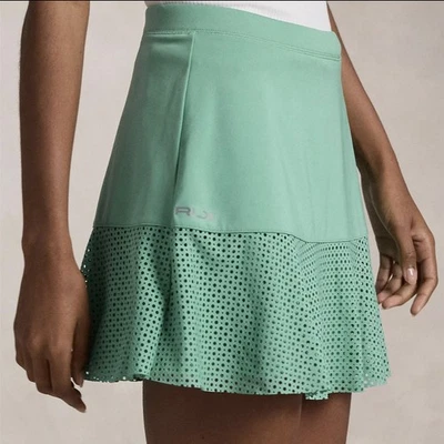 Falda corta de golf RLX Ralph Lauren para mujer RLX talla M con ojales entrelazados nueva $148  Foto 1 de 4