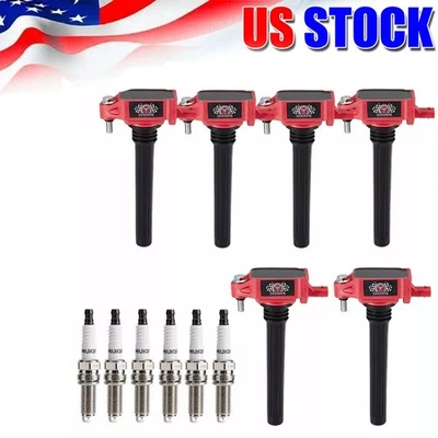 Bobina de encendido y bujía de alto rendimiento 6X para Jeep Cherokee 2014-2017 3,2 L Foto 1 de 4